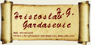 Hristoslav Gardašević vizit kartica